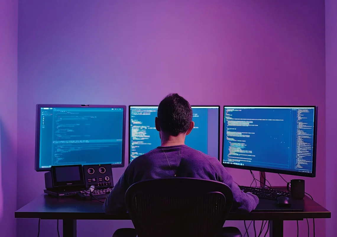 Tech Workspace with Programmer