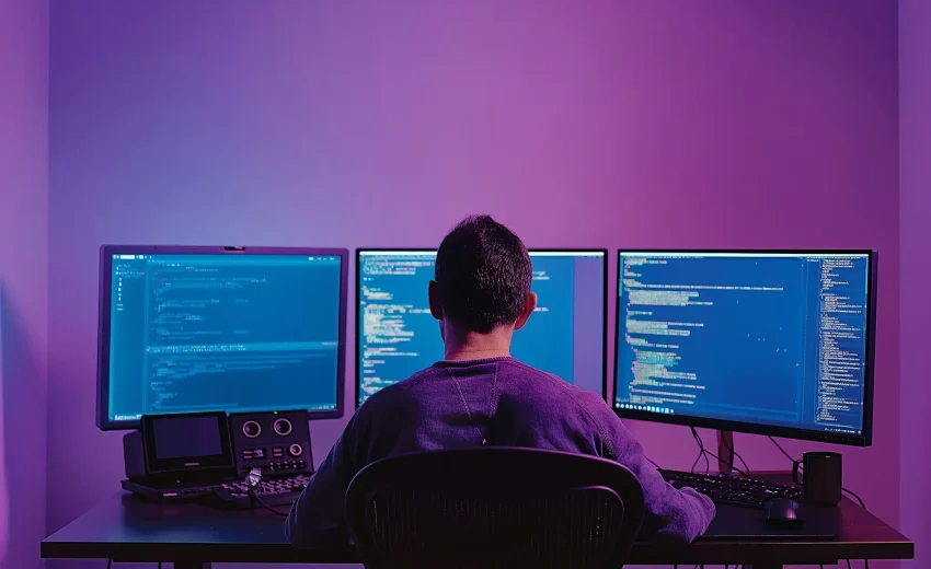 Tech Workspace with Programmer