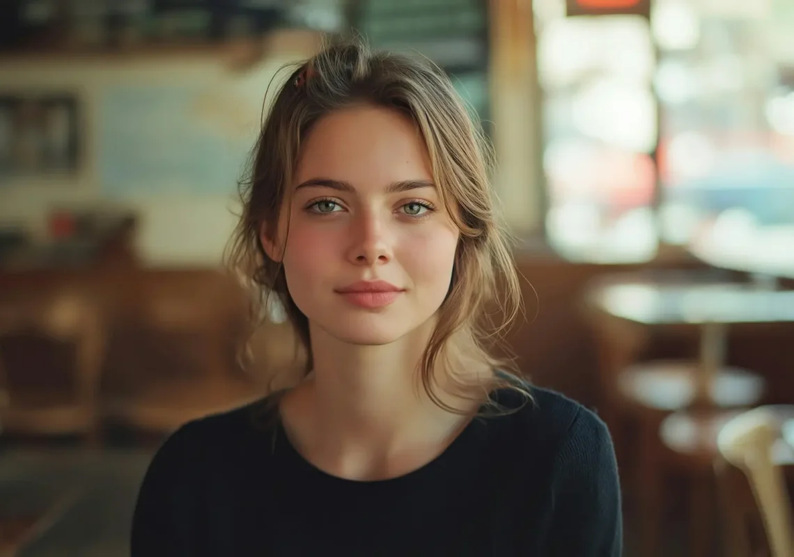 Young Woman in Relaxed Pose